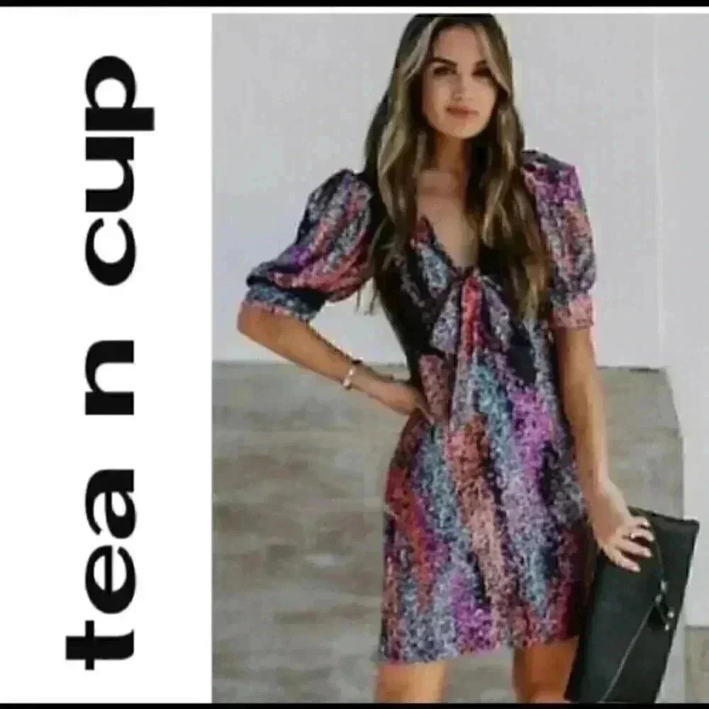 New with tags tea and cup dress